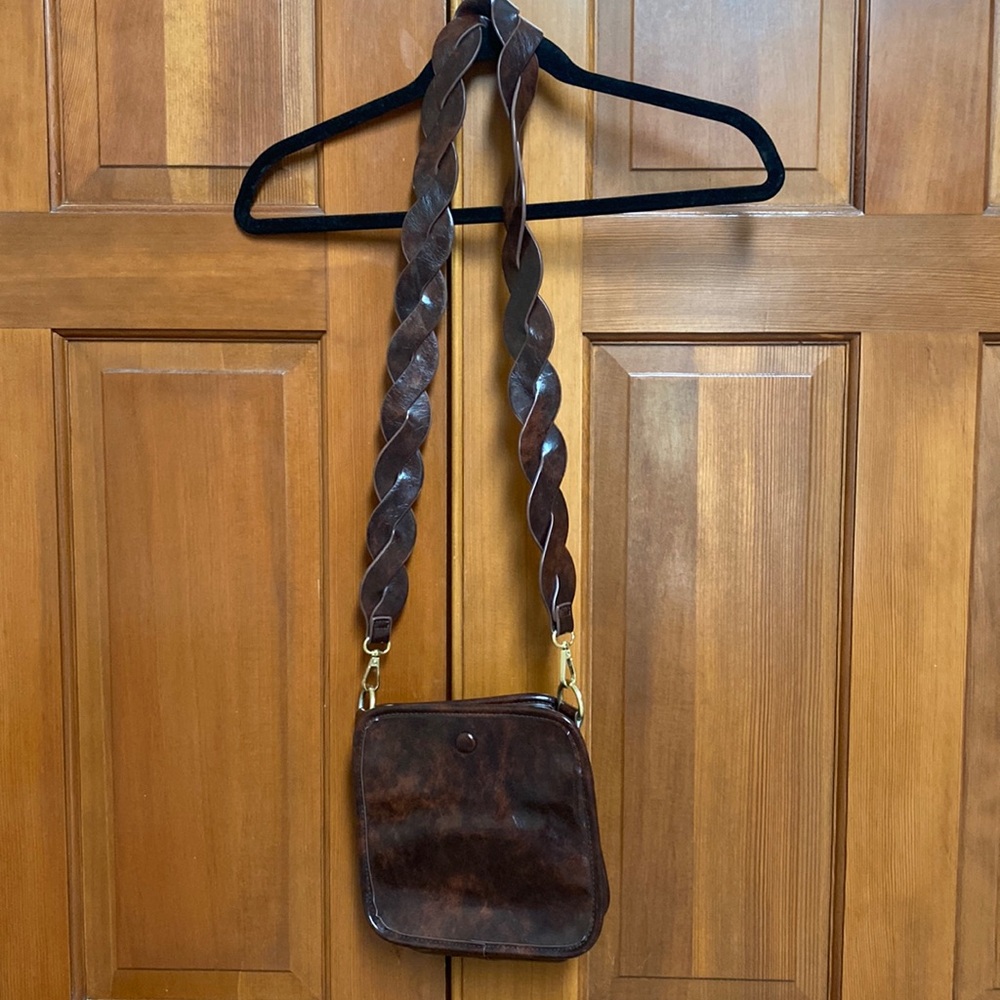 Anthropologie braided strap purse